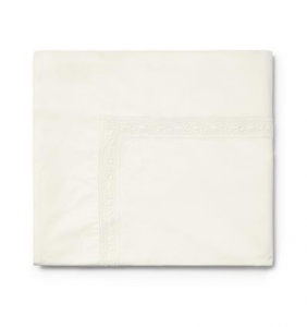 Sferra Giza 45 Lace - Ivory Queen Flat Sheet - 96X114