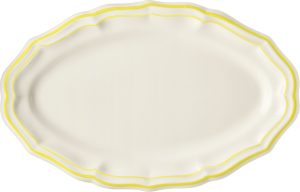 Gien Filet Citron Oval Platter