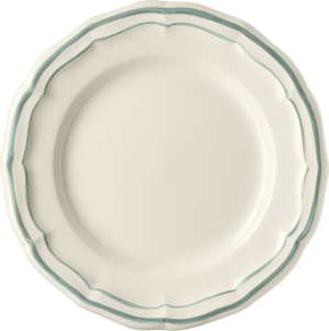 Gien Filet Celadon / Earth Grey Canape Plate