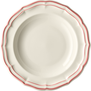 Gien Filet Coral Soup Plate - 8 7/8"