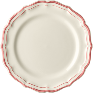 Gien Filet Coral Dessert Plate - 9 1/8"