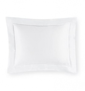 Sferra Giza 45 Sateen - White Boudoir Pillowsham - 12 X 16