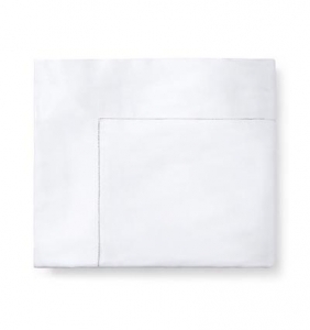 Sferra Giza 45 Sateen - White King Duvet Cover - 106 X 92