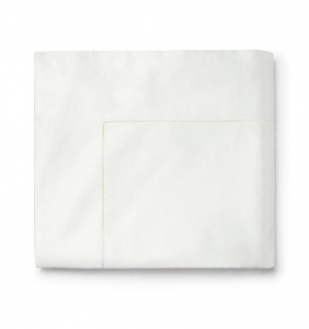Sferra Giza 45 Sateen - Ivory Queen Flat Sheet - 96 X 114