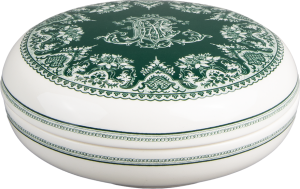 Gien Les Depareillees Green Round Candy Box