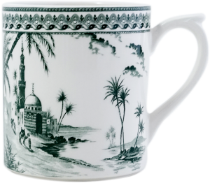 Gien Les Depareillees Green Mug - 10 oz.