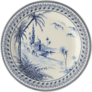 Gien Les Depareillees Blue Canape Plate - 6.5"