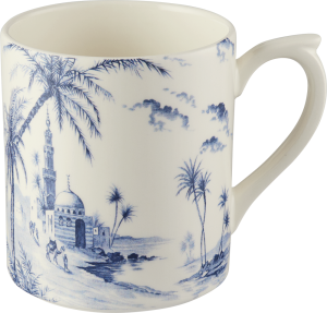 Gien Les Depareillees Blue Large Mug - 14 oz.
