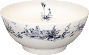 Gien Les Depareillees Bleu Open Vegetable Bowl - 10.5"