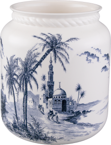 Gien Les Depareillees Bleu Roped Vase - Smal / 5.5"l