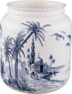 Gien Les Depareillees Bleu Roped Vase - Large / 8.75"