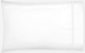 SFERRA Giza 45 Ornato White - King Pillowcase 22x42