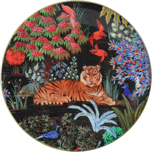 Gien Le Jardin Du Palais Dessert Plate - Tiger - 8 2/3"