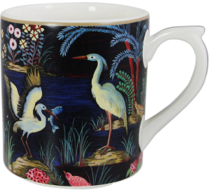 Gien Le Jardin Du Palais Mug Black - 9 oz.