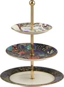 Gien Le Jardin Du Palais Three -Tier Cake Stand