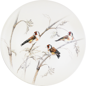 Gien Les Oiseaux De La Foret Cake Platter