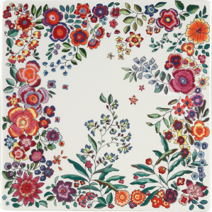 Gien Poesie Square Plate Small
