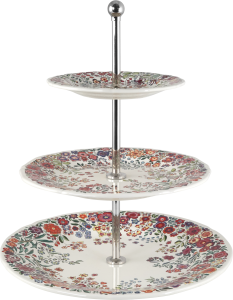 Gien Poesie Three-Tier Cake Stand