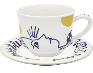 Gien Archipel Sentimental Breakfast Cups & Saucers - 2 Sets