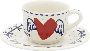 Gien Archipel Sentimental Espresso Cups & Saucers  - 2 Sets
