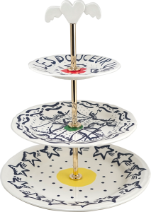 Gien Archipel Sentimental Three-Tier Cake Stand