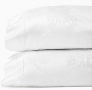 Sferra Sferra Giza 45 Lido White King Pillowcase / 22X42 -Pair