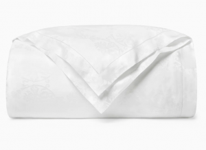 Sferra Sferra Giza 45 Lido White Queen Duvet Cover 88X92