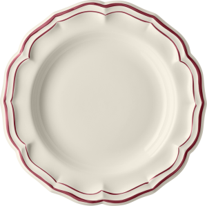 Gien Filet Bordeaux Round Deep Dish - 12.25"