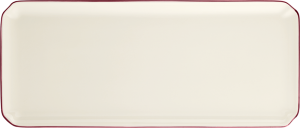 Gien Filet Bordeaux Oblong Serving Tray - 14"