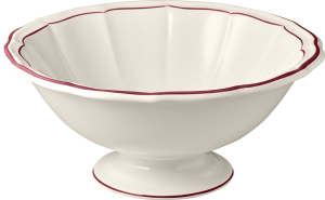Gien Filet Bordeaux Open Vegetable - 11.75"
