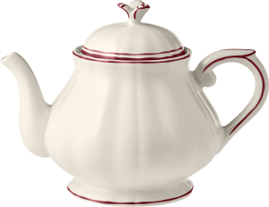 Gien Filet Bordeaux Teapot - 36 Oz.