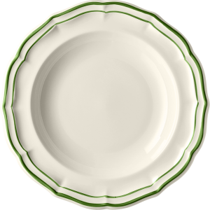 Gien Filet Fern  Rim Soup - 9"