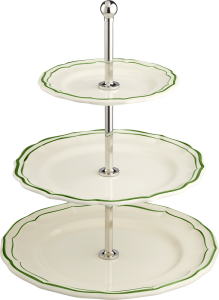 Gien Filet Fern Three-Tier Cake Stand
