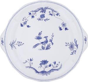 Gien Paradis Bleu Cake Platter