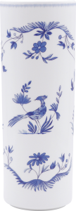 Gien Paradis Bleu Cylinder Vase / Large - 12"