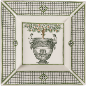 Gien Les Vases A Oranger Square Candy Tray XL
