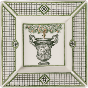 Gien Les Vases A Oranger Large Square Candy Tray
