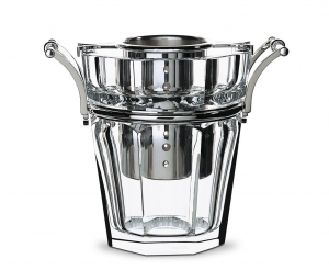 Baccarat Champagne Bucket w/ Silver Fittings