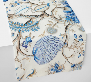 Sferra Pondicherry Sea Table Runner -  15X108