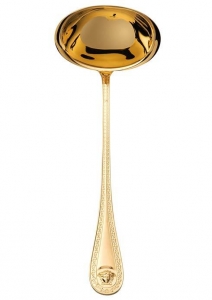 Versace Medusa Gold Soup Ladle Gold Plated