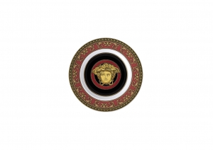 Versace Medusa Red Bread & Butter Plate - 7"