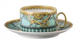 Versace La Scala del Palazzo Verde Tea Cup & Saucer