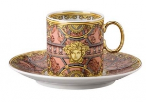 Versace La Scala del Palazzo Rosa AD Cup & Saucer