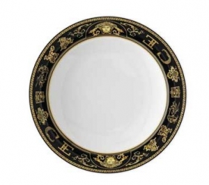Versace Virtus Gala Black Rim Soup
