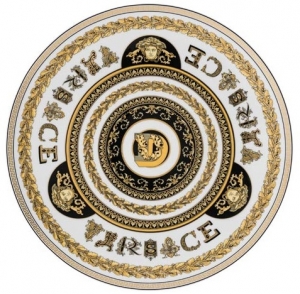 Versace Virtus Gala Alphabet Service Plate - D