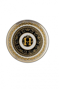 Versace Virtus Gala Alphabet Bread & Butter Plate - H
