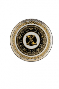 Versace Virtus Gala Alphabet Bread & Butter Plate - X