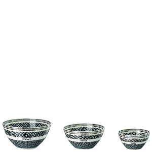 Versace La Greca Signature Black 4 Piece Bowl Set