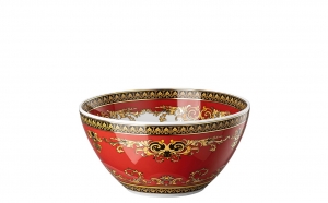 Versace Medusa Red Modern Bowl - 4.75"