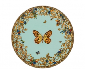 Versace Butterfly Garden Modern Tray -Trivet  / Lid for Bowl - 7"